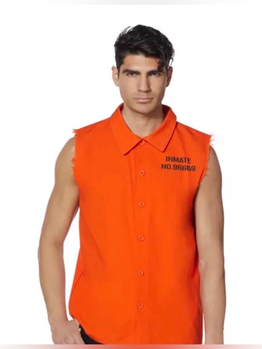 Halloween Adult Orange Inmate Shirt